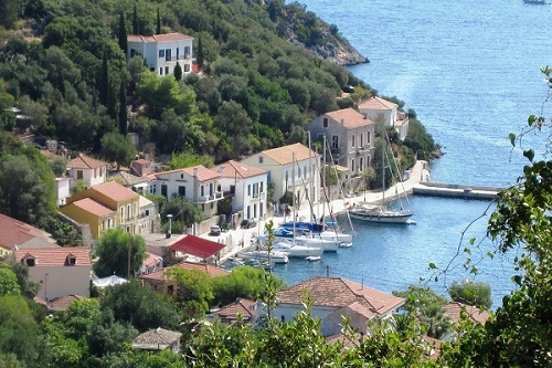 Kioni Harbour on Ithaca
