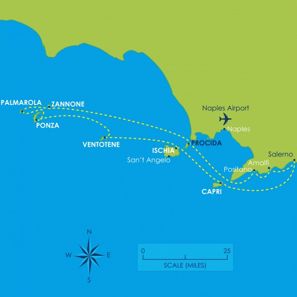 Two week charter in Naples