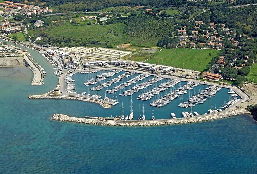 Aerial View of Marina di Scarlino